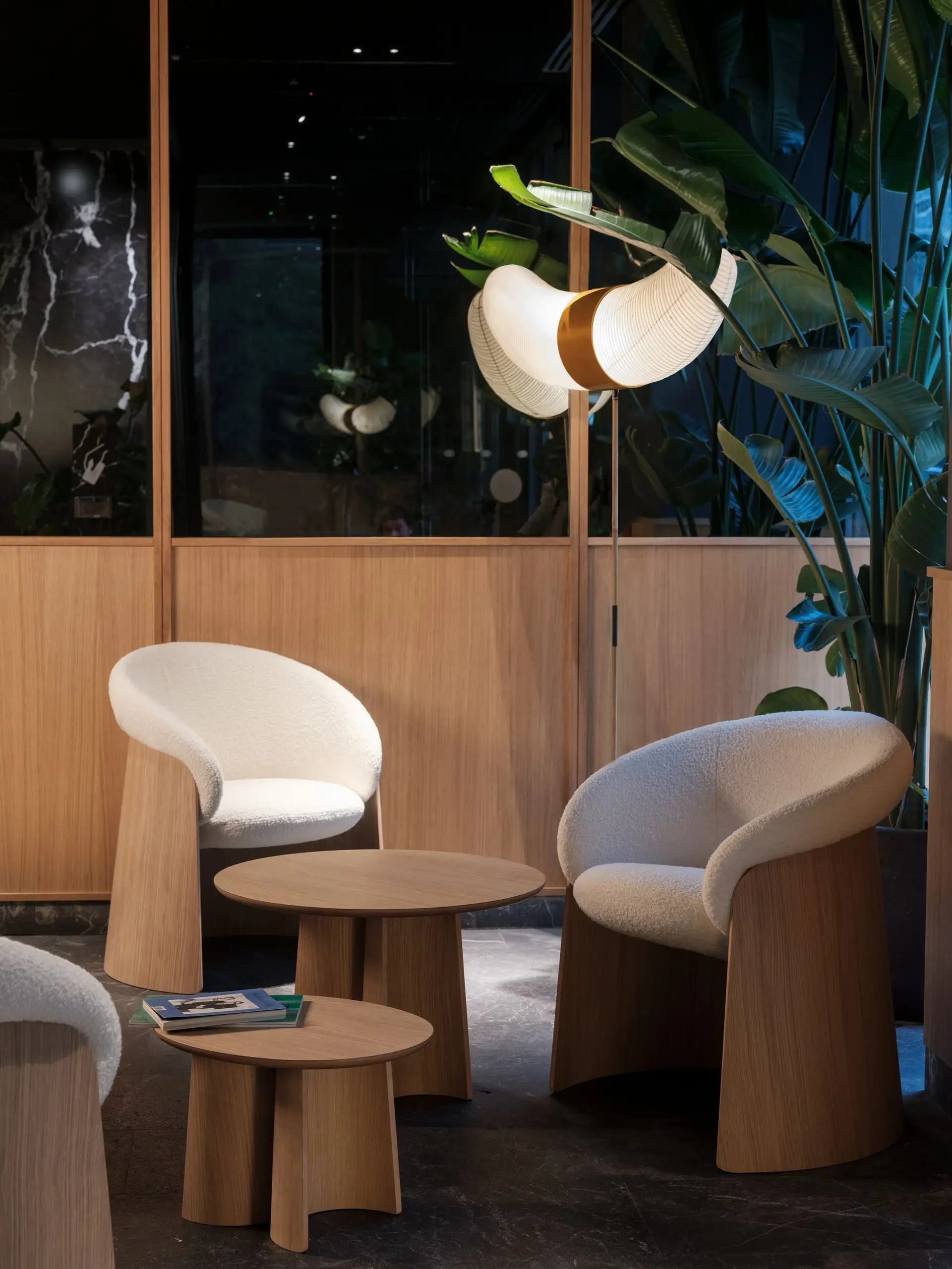 Circulaire Ginger lounge wood - Thumbnail 4