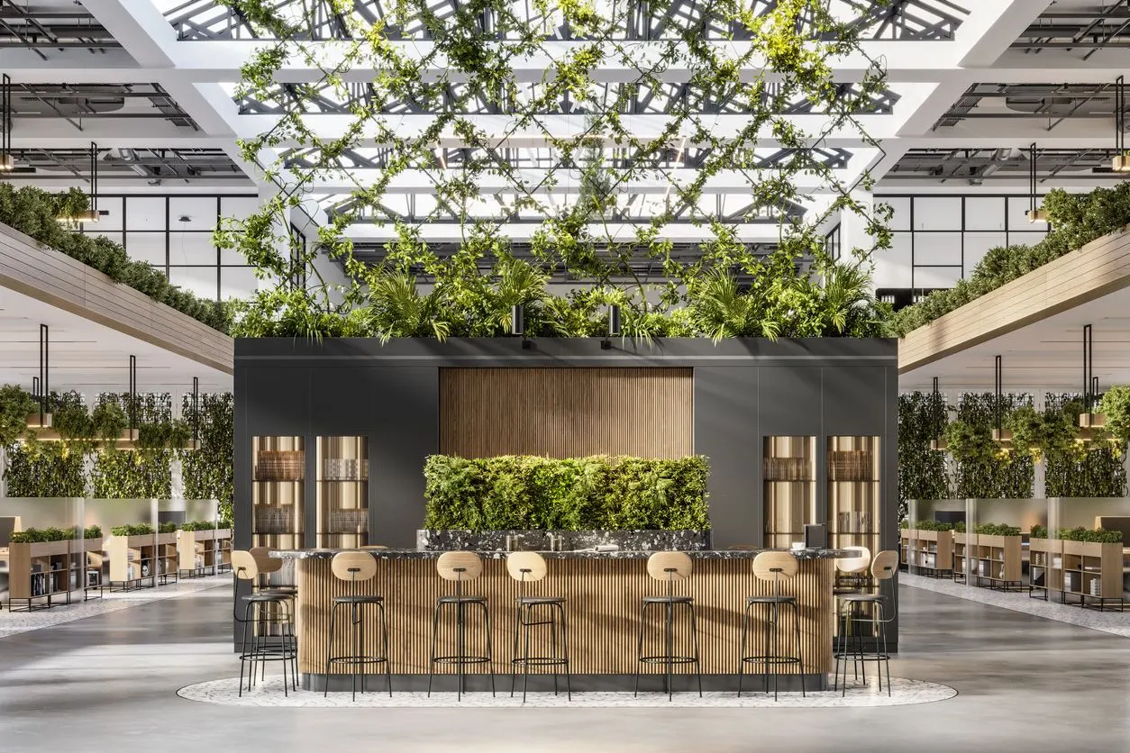 Duurzame kantoorinrichting met planten  - circulair ontwerpen
